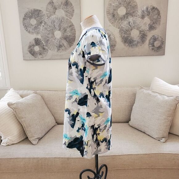 Vertigo Paris Evening Floral Scoop Neck Print Mini Dress Size Sm - Picture 7 of 13